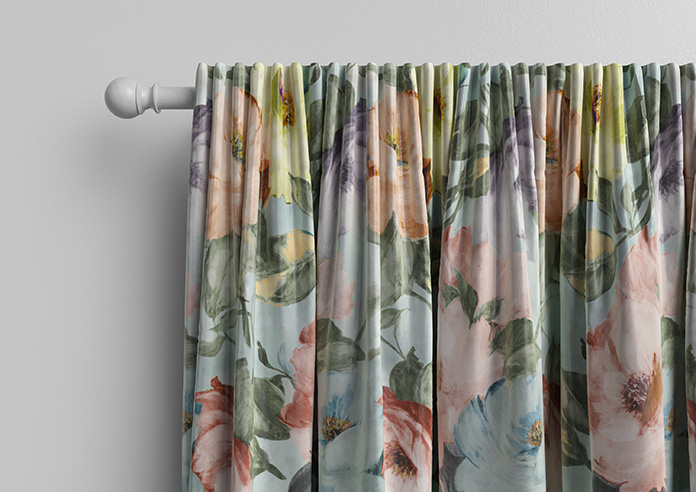 Amelia Faux Silk, Coral Kiss - Made to Measure Curtain - Image 10